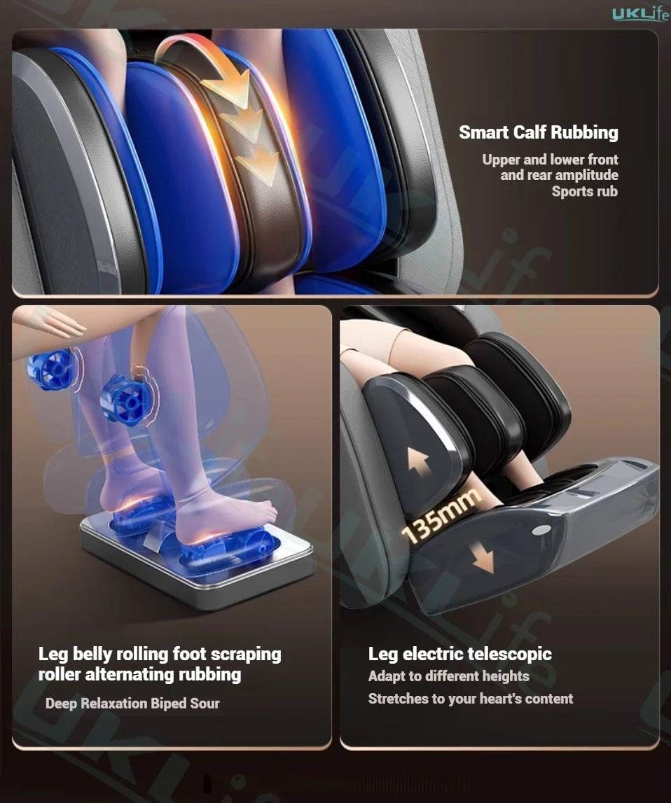 Rinsho VigorPulse 4D Dual Core Zero Gravity Massage Chair - Omega Lifestyles