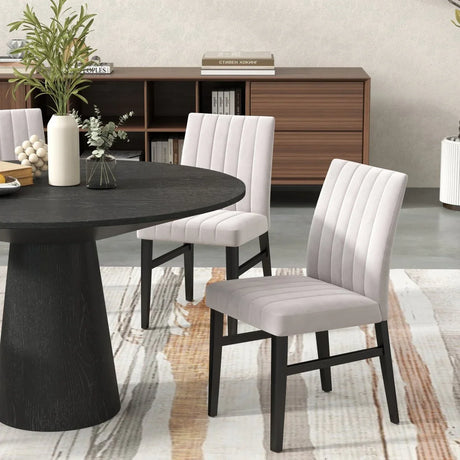 Set of 2 Wendell Contemporary Upholstered Dining Chairs - Omega Lifestyles