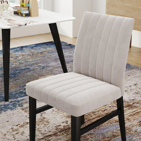 Set of 2 Wendell Contemporary Upholstered Dining Chairs - Omega Lifestyles