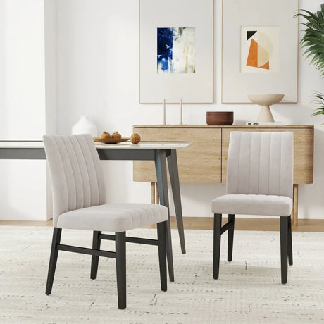 Set of 2 Wendell Contemporary Upholstered Dining Chairs - Omega Lifestyles