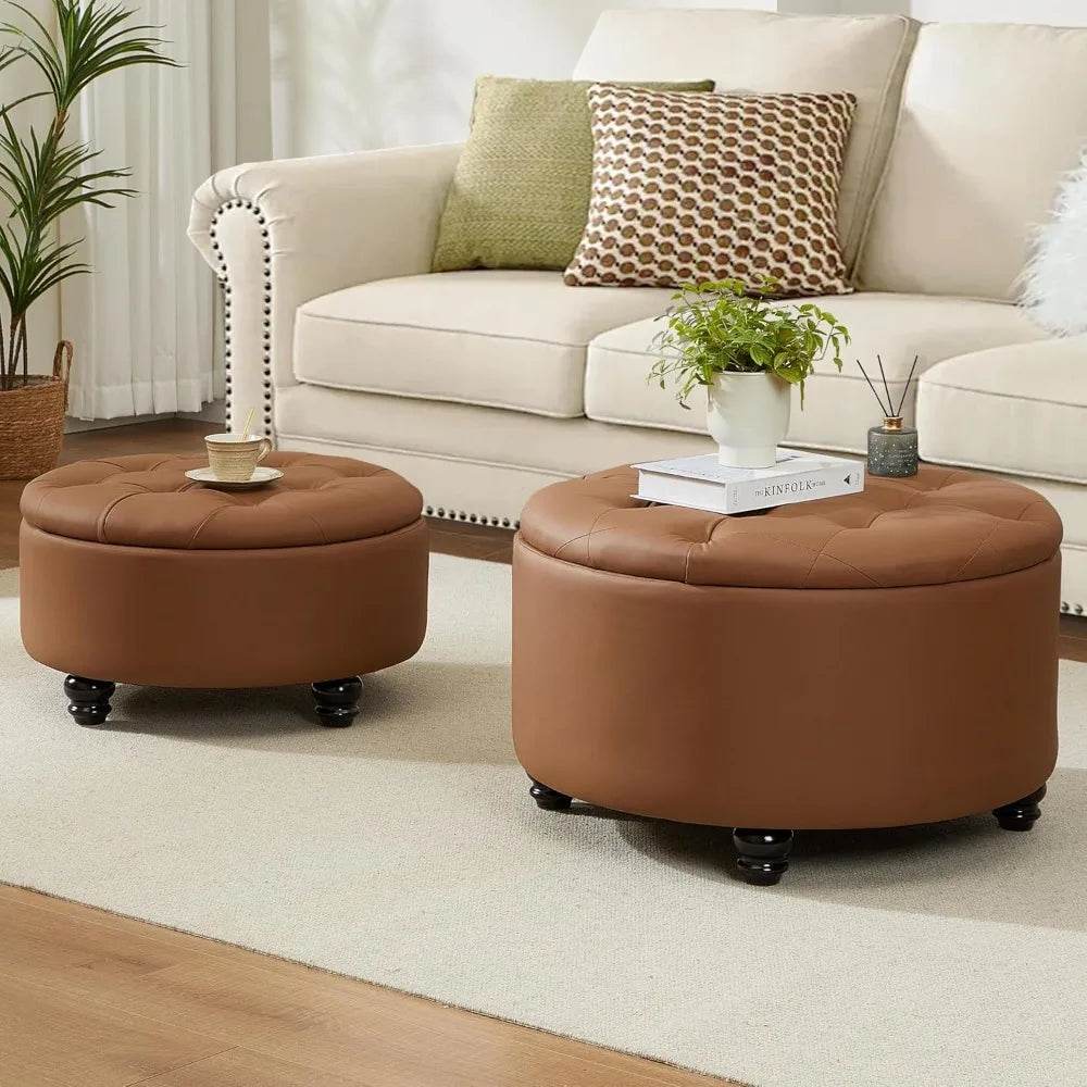Storage Ottoman Coffee Table Set - Omega Lifestyles
