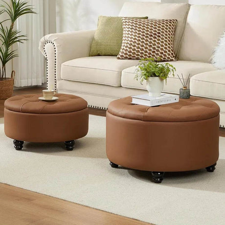 Storage Ottoman Coffee Table Set - Omega Lifestyles