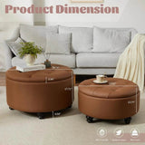 Storage Ottoman Coffee Table Set - Omega Lifestyles