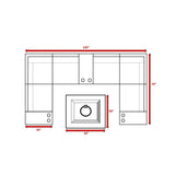10 - Piece Fully Assembled HDPE Wicker Patio Seating Set With Fire Pit - Serenova - Omega Lifestyles