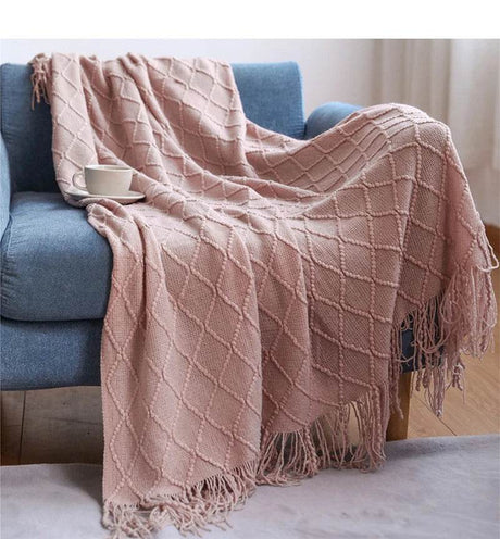 100% Acrylic Soft Chunky Knit Throw Blanket - Sleep Galleria