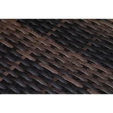 122 - Inch Handwoven HDPE Wicker Patio Sectional With Ottoman and Cushions - Serenova - Omega Lifestyles