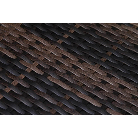 122 - Inch Handwoven HDPE Wicker Patio Sectional With Ottoman and Cushions - Serenova - Omega Lifestyles