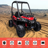 12V Dual Motor Kids Electric Ride-On UTV Toy With Remote Control - Omega Lifestyles