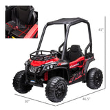 12V Dual Motor Kids Electric Ride-On UTV Toy With Remote Control - Omega Lifestyles