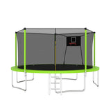 14-Inch Outdoor Safety Enclosure Net Trampoline - Omega Lifestyles