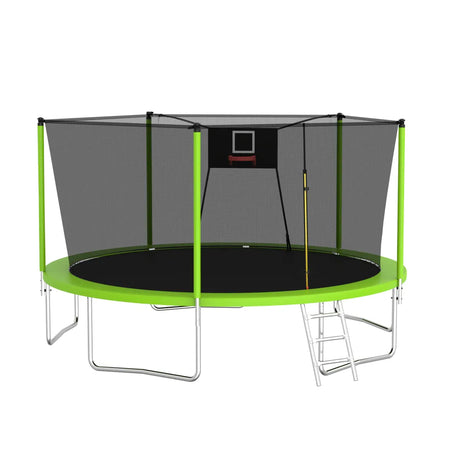 14-Inch Outdoor Safety Enclosure Net Trampoline - Omega Lifestyles