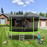 14-Inch Outdoor Safety Enclosure Net Trampoline - Omega Lifestyles