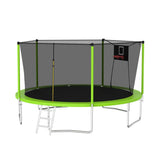 14-Inch Outdoor Safety Enclosure Net Trampoline - Omega Lifestyles