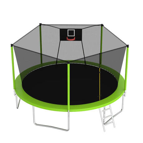 14-Inch Outdoor Safety Enclosure Net Trampoline - Omega Lifestyles