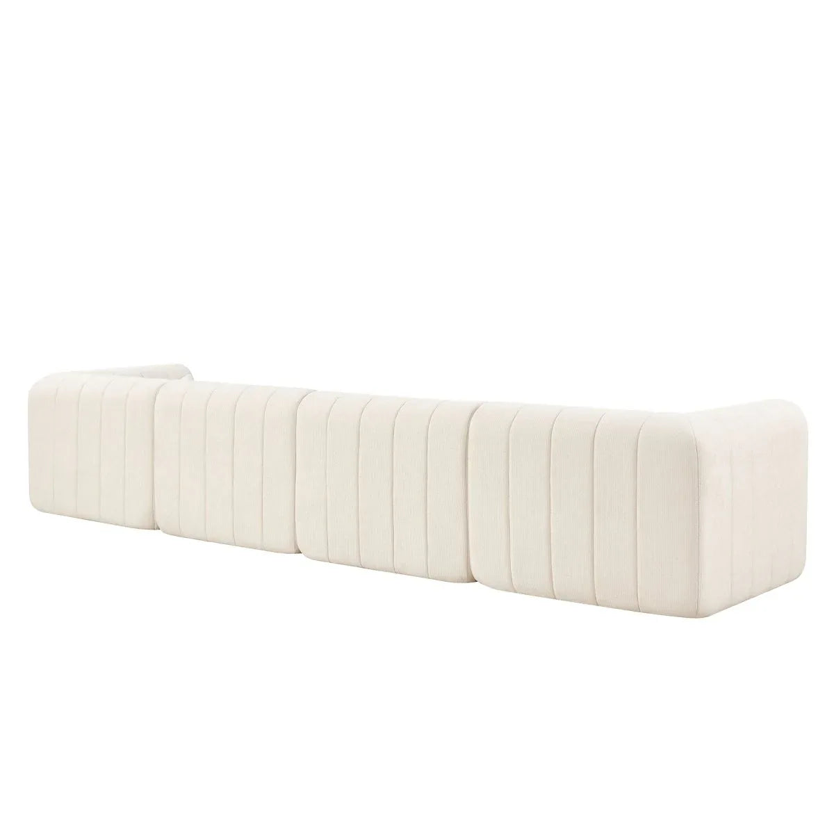 145-Inch 4-Seat Modular Foam Polyester Sectional Sofa - Omega Lifestyles