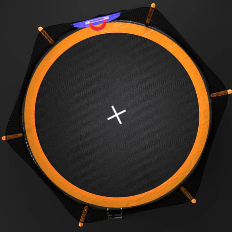 14FT Steel Outdoor Trampoline With Basketball Hoop Ladder - Omega Lifestyles