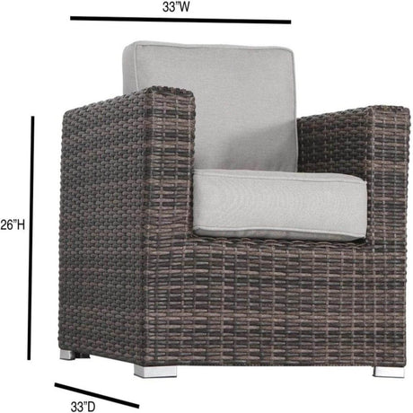 2 - Person Outdoor Rattan Wicker Seating Set With Cushions - Serenova - Omega Lifestyles