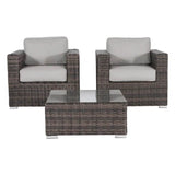 2 - Person Outdoor Rattan Wicker Seating Set With Cushions - Serenova - Omega Lifestyles