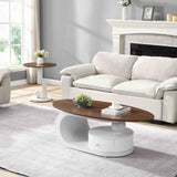 2-Piece Elegant MDF Metal Frame Coffee Table Set - Sleep Galleria