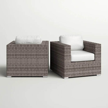 2 - Piece Outdoor Club Chair Set With Sunbrella Cushions - Serenova - Omega Lifestyles