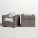 2 - Piece Outdoor Club Chair Set With Sunbrella Cushions - Serenova - Omega Lifestyles