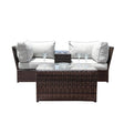 2 - Piece Outdoor Rattan Wicker Seating Set With Cushions - Serenova - Omega Lifestyles