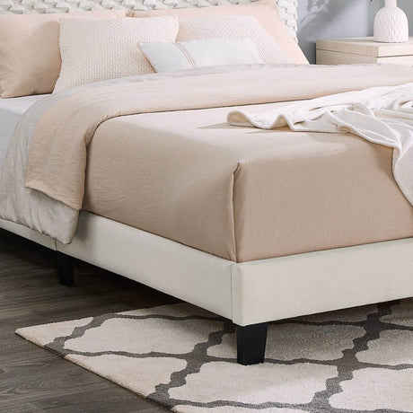 2-Piece Plush Upholstered Platform Bed Frame Set - Sleep Galleria