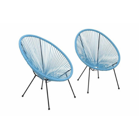 2 - Piece Weather - Resistant Steel Outdoor Lounge Chairs Set - Serenova - Omega Lifestyles