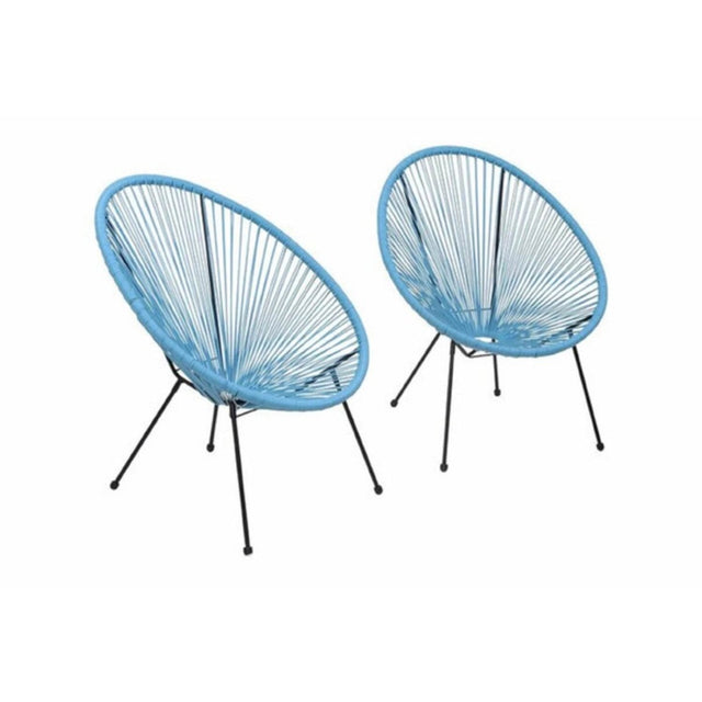 2 - Piece Weather - Resistant Steel Outdoor Lounge Chairs Set - Serenova - Omega Lifestyles