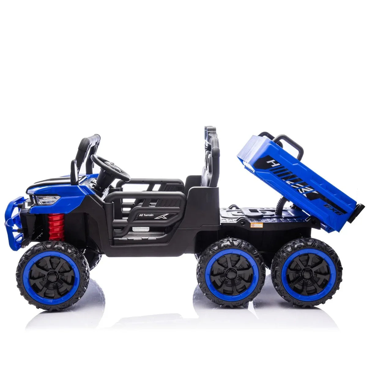 24-Inch Two-Seater 24V Kids Ride-On Electric Dump Truck - Omega Lifestyles