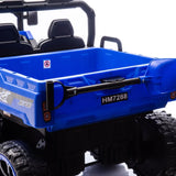 24-Inch Two-Seater 24V Kids Ride-On Electric Dump Truck - Omega Lifestyles