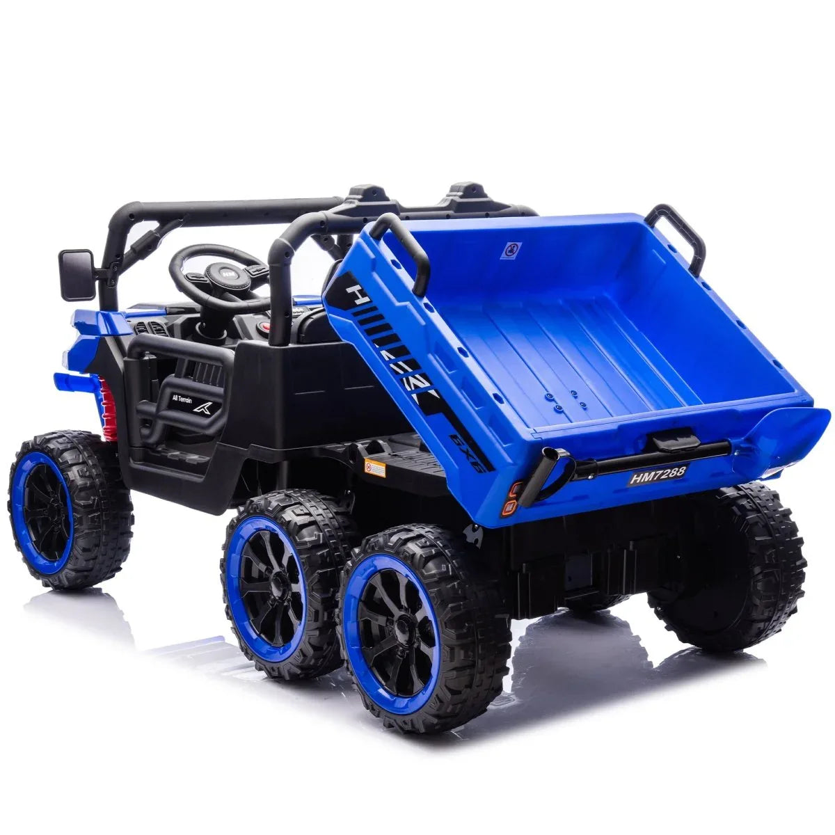 24-Inch Two-Seater 24V Kids Ride-On Electric Dump Truck - Omega Lifestyles