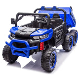 24-Inch Two-Seater 24V Kids Ride-On Electric Dump Truck - Omega Lifestyles