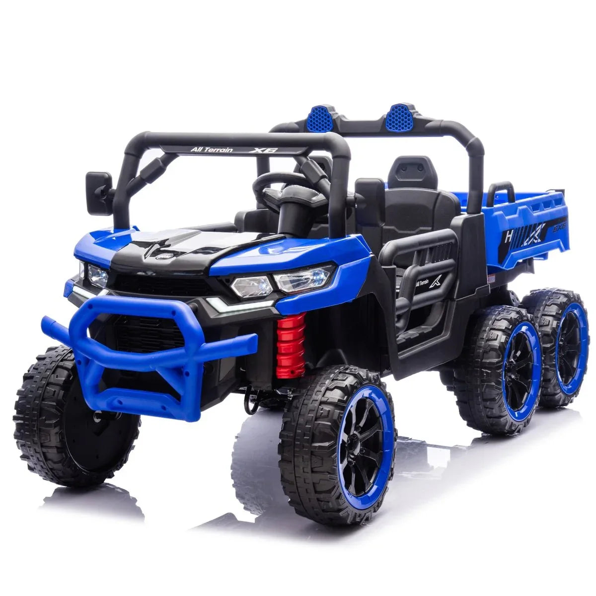 24-Inch Two-Seater 24V Kids Ride-On Electric Dump Truck - Omega Lifestyles