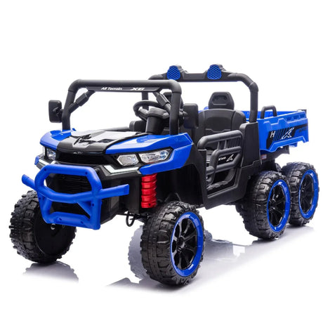 24-Inch Two-Seater 24V Kids Ride-On Electric Dump Truck - Omega Lifestyles