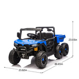 24V 4WD Six-Wheel Electric Ride On Truck With Remote Control - Omega Lifestyles