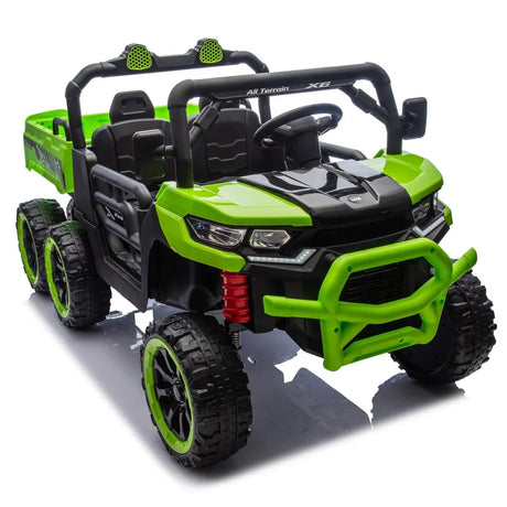 24V Two-Seater Kids Electric Ride-On Dump Truck - Omega Lifestyles