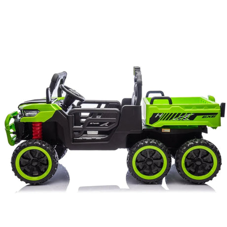 24V Two-Seater Kids Electric Ride-On Dump Truck - Omega Lifestyles