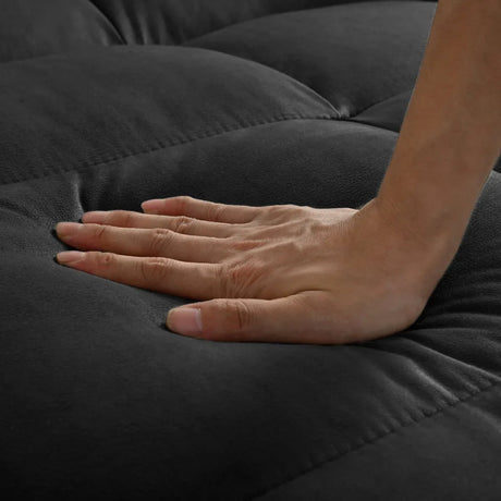 3-in-1 Convertible Velvet Sofa Bed With Reclining Backrest - Omega Lifestyles