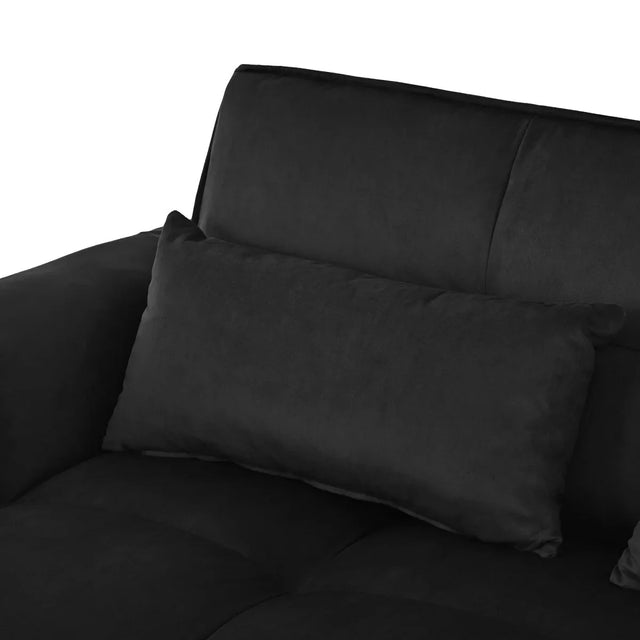 3-in-1 Convertible Velvet Sofa Bed With Reclining Backrest - Omega Lifestyles