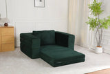 3-in-1 Corduroy Memory Foam Folding Sofa Bed - Omega Lifestyles