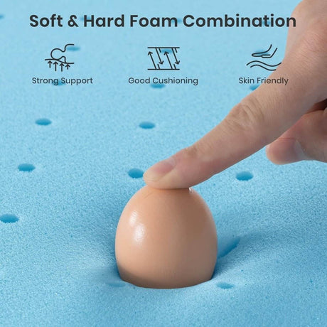 3-Inch Full Cooling Gel Infused Memory Foam Mattress Topper - Sleep Galleria