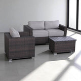 3 - Person Coastal Outdoor Seating Set With Cushions - Serenova - Omega Lifestyles