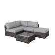 3 - Piece Brown Wicker Outdoor Seating Group With Cushions - Serenova - Omega Lifestyles