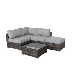 3-Piece Brown Wicker Outdoor Seating Group With Cushions - Omega Lifestyles