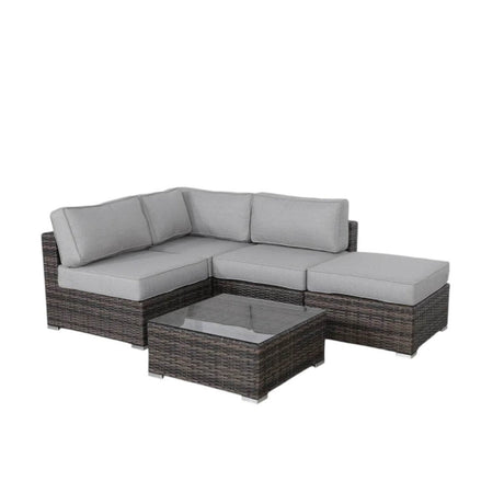 3 - Piece Brown Wicker Outdoor Seating Group With Cushions - Serenova - Omega Lifestyles