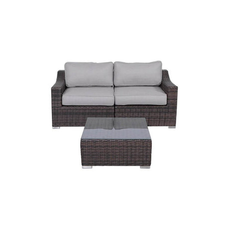 3 - Piece Fully Assembled Patio Rattan Conversation Set With Cushions - Serenova - Omega Lifestyles