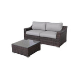 3 - Piece Fully Assembled Patio Rattan Conversation Set With Cushions - Serenova - Omega Lifestyles