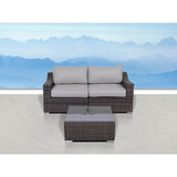 3 - Piece Fully Assembled Patio Rattan Conversation Set With Cushions - Serenova - Omega Lifestyles