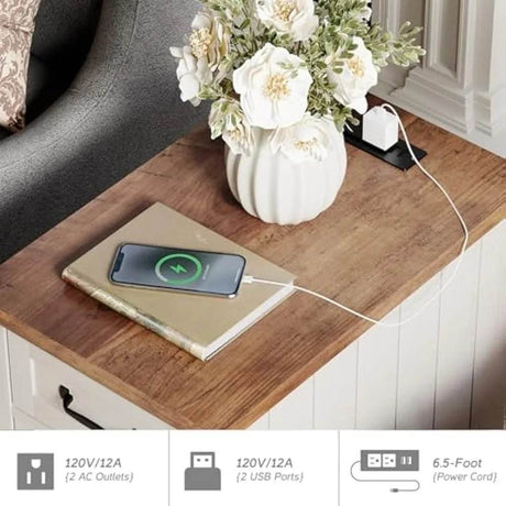 3-Piece Modern Bedroom Furniture Set With Charging Station - Omega Lifestyles